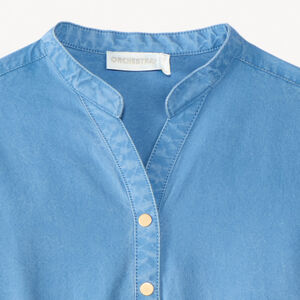 Σαλοπέτα χωρίς μανίκια με ζώνη με λουλούδια για κορίτσι 