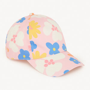 Ρυθμιζόμενο καπέλο με εκτύπωση λουλουδιών για κορίτσι 