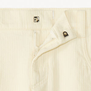 Βερμούδα από καμβά με υφή και ρίγες για αγόρι 