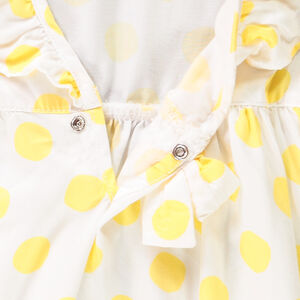 Τουνίκ χωρίς μανίκια με σχέδιο πουά για bebe κορίτσι 