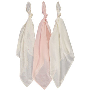 Σετ από 3 φαντεζί πάνες tetra για bebe κορίτσι 