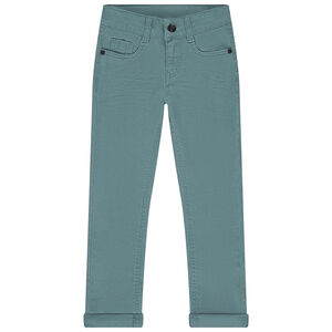 Παντελόνι twill μονόχρωμο για αγόρι 