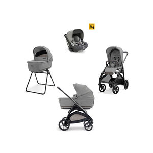 Σύστημα Μεταφοράς Aptica Quattro Darwin Crystal Grey + Litio-Μαύρος Σκελετός 