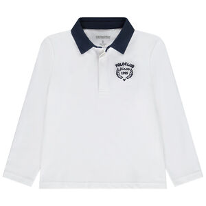 Πολυάρι μακρυμάνικο με κέντημα και δίχρωμο για αγόρι 