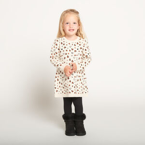 Φόρεμα πλεκτό με φαντεζί σχέδιο για μωρό κορίτσι 