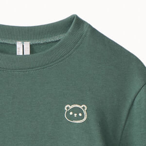Ensemble sweat + jogging avec ours puff print pour bébé garçon  Main Ensemble sweat + jogging avec ours puff print pour bébé garçon
