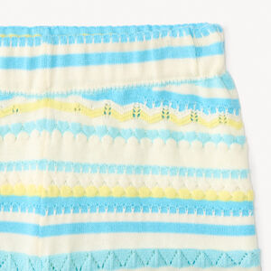 Σετ 2 τεμαχίων με φανελένιο μπλουζάκι + σορτς από πλεκτό φαντασίας για κορίτσι μωρό. 