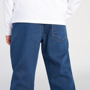 Jean jogger effet denim uni pour garçon   Main Jean jogger effet denim uni pour garçon