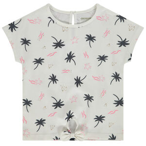 Κοντομάνικο μπλουζάκι με σχέδιο effet δεμένο για bebe κορίτσι 