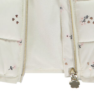 Γιλέττα χωρίς μανίκια με σχέδιο και επένδυση από βελουτέ για μωρό κορίτσι 