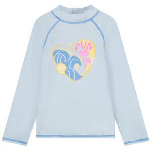 Μακρυμάνικο T-shirt anti-UV SPF 50+ με σχέδιο για κορίτσι 