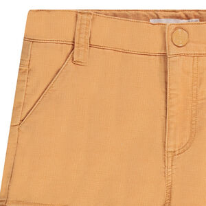 Βερμούδα μονόχρωμη σε στυλ cargo για αγόρι 