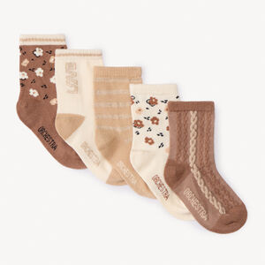 Lot de 5 chaussettes fantaisie pour bébé fille  Main Lot de 5 chaussettes fantaisie pour bébé fille