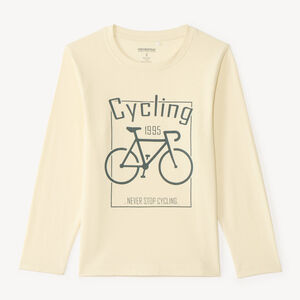 T-shirt à manches longues imprimé sport pour garçon 
