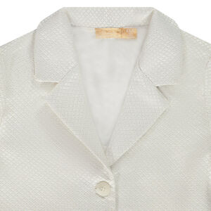 "Κοντό σακάκι από jacquard και lurex για κορίτσι" 