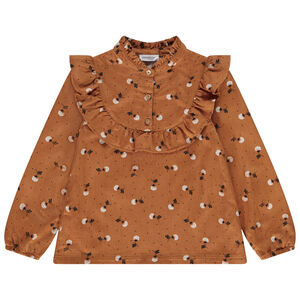 Tunique manches longues imprimé fleurs pour fille Main Tunique manches longues imprimé fleurs pour fille