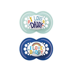 Πιπίλα Ι Love Mummy & Daddy Σιλικόνης 16+ μηνών 