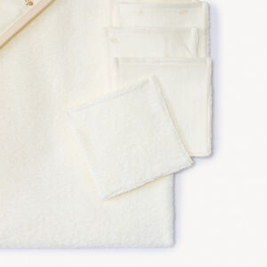 Σετ μπάνιου διπλού υλικού με κάπα και ασορτί μαντηλάκι για μωρό 