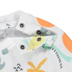 Κοντομάνικο μπλουζάκι με φαντεζί σχέδιο για bebe αγόρι 