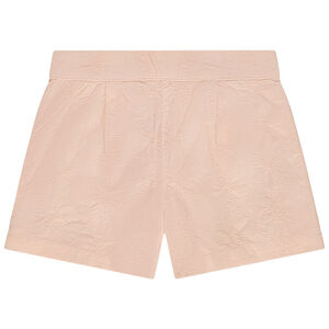 Σορτς με floral κέντημα για κορίτσι 