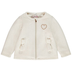Ζακέτα molleton καπιτονέ zigzag για bebe κορίτσι 