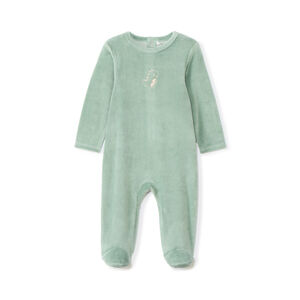 Dors-bien en velours brodé animal pour bébé garçon  Main Dors-bien en velours brodé animal pour bébé garçon