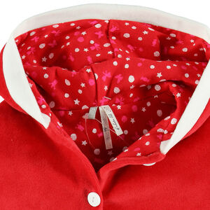 Κοντή βελούδινη χριστουγεννιάτικη κάπα 