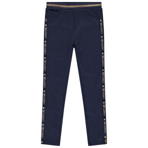 Jegging σε ύφασμα Milano με εβαζέ γραμμή κορίτσι 