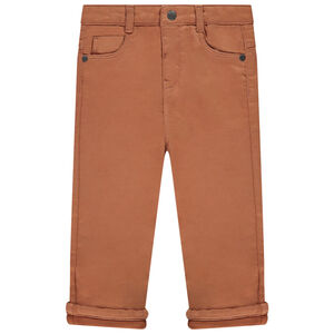 Τζιν με επένδυση από πλεκτό και κεντημένο ηφαίστειο για μωρό αγόρι 