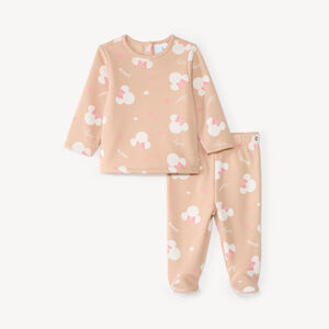 Ensemble pyjama 2 pièces bébé fille imprimé 