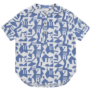 Tunique manches courtes imprimé abstrait pour garçon 