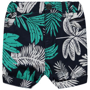 Βερμούδα με σχέδιο φύλλων για bebe αγόρι 