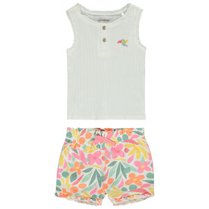 "Σετ 2 τμχ. με σορτς floral σχέδιο για μωρό κορίτσι" 