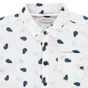 Πουκάμισο κοντομάνικο με σχέδιο ανανάς για αγόρι 