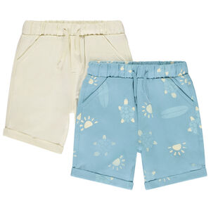 Σέτ 2 βερμούδων από πλεκτό για μωρό αγόρι  Main Σέτ 2 βερμούδων από πλεκτό για μωρό αγόρι
