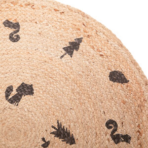 Χαλάκι δωματίου στρογγυλό από τζute 100cm 