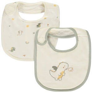 Lot de 2 bavoirs motifs dragon pour bébé garçon  