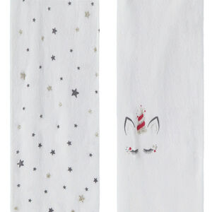 Lot de 2 collants fins imprimé étoiles et licorne pour bébé fille 