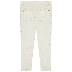 Jegging από molleton με σχέδιο για bebe κορίτσι 