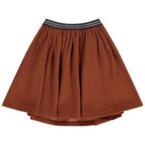 Φούστα πλεκτή από βελουτέ για κορίτσι 