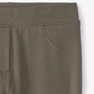 Jegging σε molleton πλεκτό μονόχρωμο για κορίτσι 