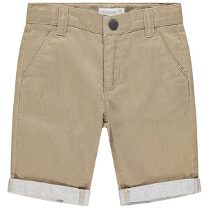 Βερμούδα πάνινη μονόχρωμη 