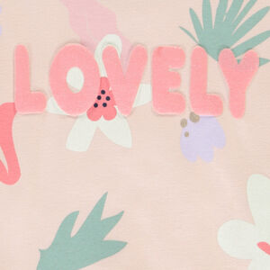 Φούτερ με εκτύπωση puff και glitter για κορίτσι 