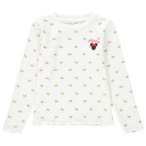 T-shirt manches longues à noeuds dorés Minnie Disney pour enfant fille Main T-shirt manches longues à noeuds dorés Minnie Disney pour enfant fille