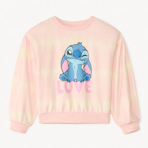Φούτερ oversized με στάμπα Stitch Disney για κορίτσι 