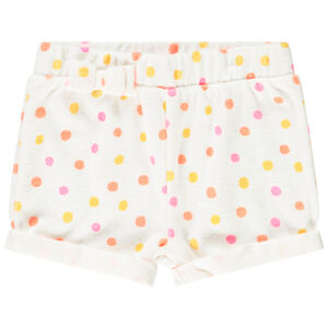 Short en éponge imprimé pois pour bébé fille  Main Short en éponge imprimé pois pour bébé fille