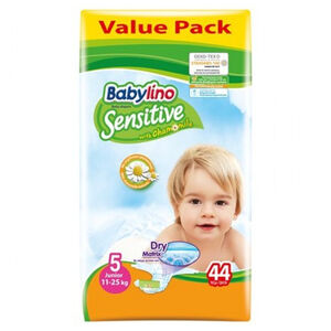 Babylino Sensitive Πάνες Νο5 (11-25Kg) 44 τεμάχια 