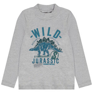 Sous-pull en jersey col cheminée en jersey avec print pour garçon Main Sous-pull en jersey col cheminée en jersey avec print pour garçon