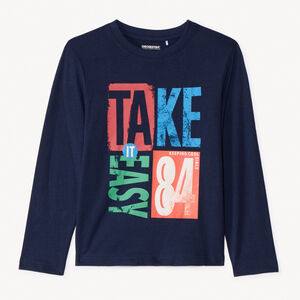 T-shirt μακρυμάνικο με σχέδιο για αγόρι 