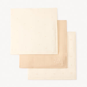 Σετ 3 βιολογικών βαμβακερών πάνες με σχέδιο ελέφαντα για μωρό 